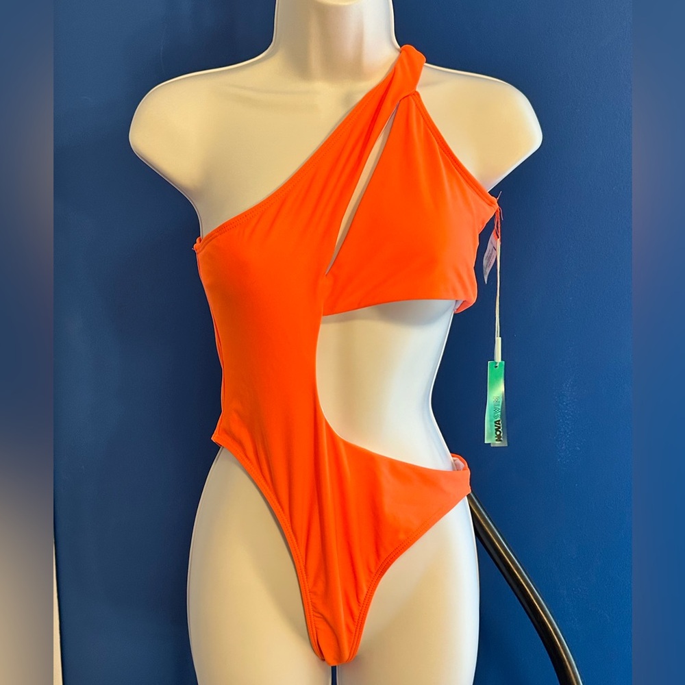 NWT Mykonos Miami One-Piece orange swimsuit MEDIUM